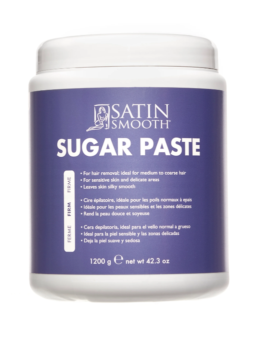 Satin Smooth Sugar Paste container on a white background