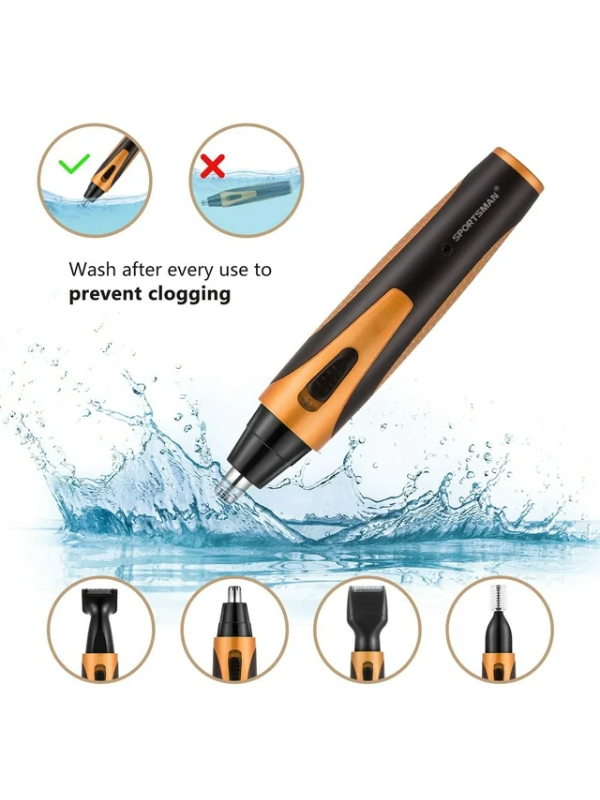 SPORTSMAN Nose Trimmer 4 in 1 Rechargeable