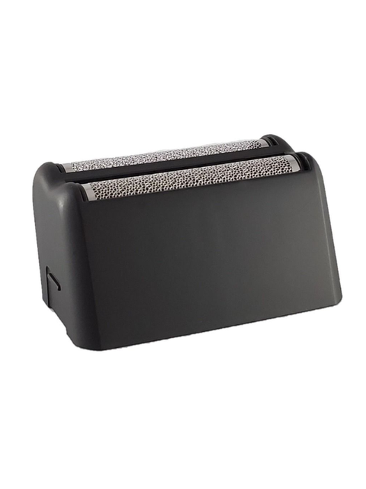 Black and gray cylindrical object on a white background