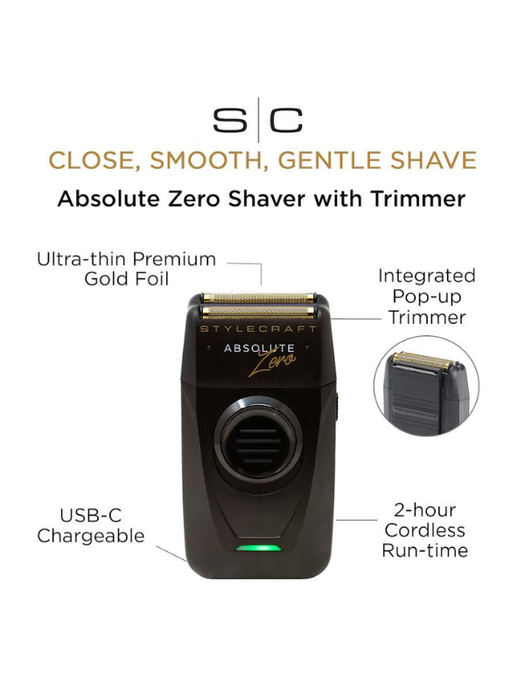 Stylecraft Absolute Zero Shaver with Trimmer on a white background