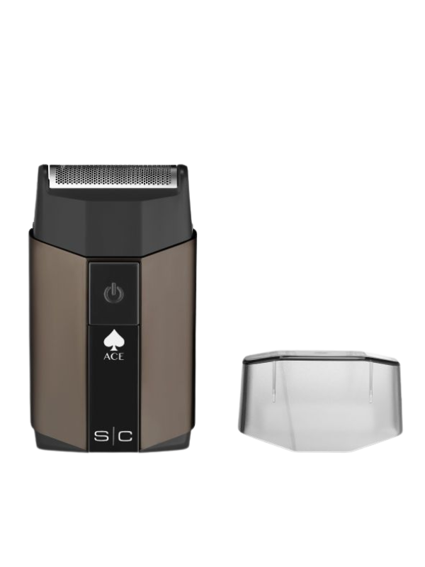 Shaver with a separate blade on a white background