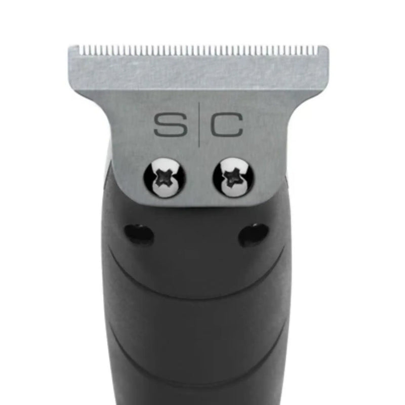Hair trimmer with 'SC' branding on a white background
