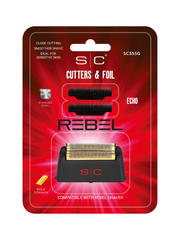 S/C Rebel cutters and foil packaging on a white background
