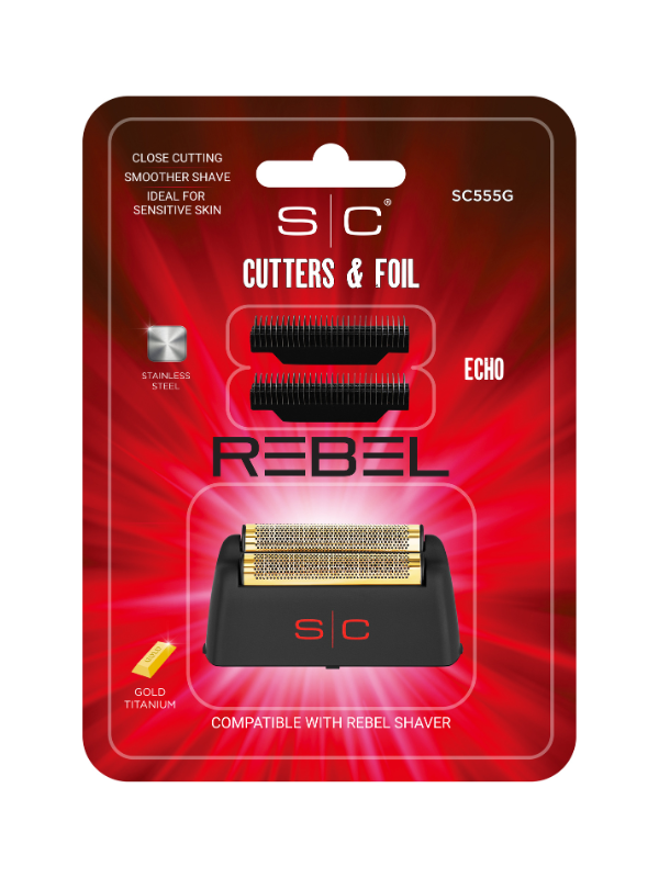 S/C Rebel cutters and foil packaging on a white background