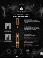 StyleCraft ACE Electric Nose Hair Trimmer