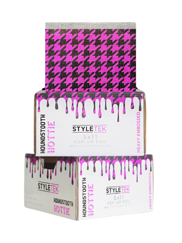 StyleTek Houndstooth Hottie! 5" x 11" 400 Heavy Embossed Sheets