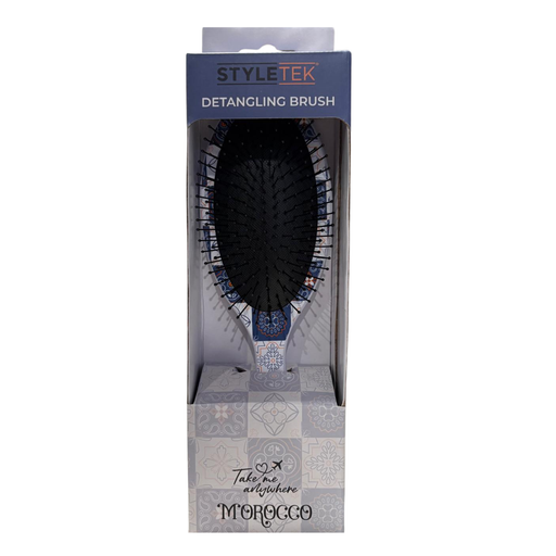 StyleTek detangling brush in packaging on a white background