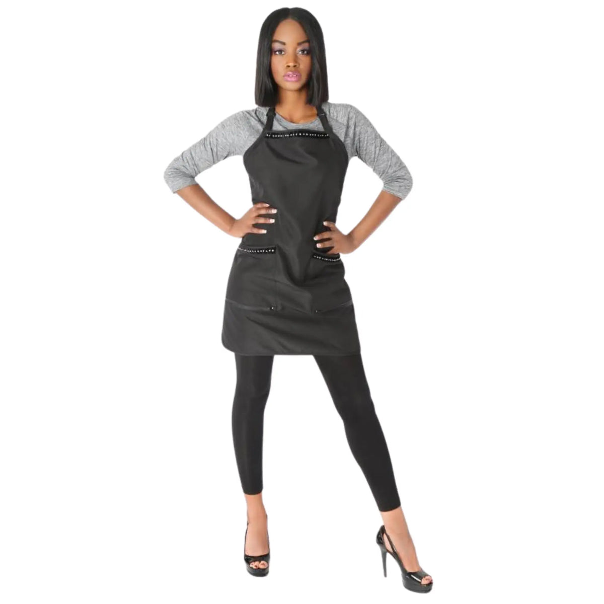 StyleTek The Glam Bleach Proof Apron with Rhinestones — Vip Barber