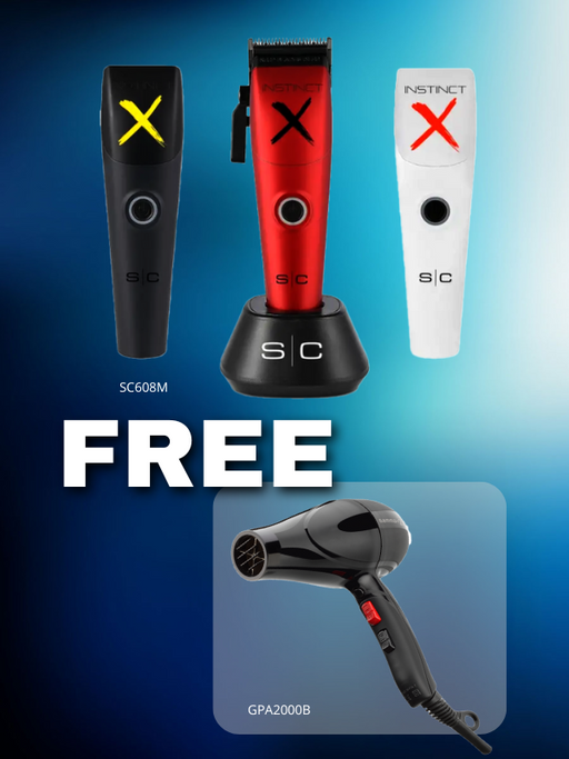SC Instinct-X Vector Clipper FREE Gamma+ Absolute 2000 Hair