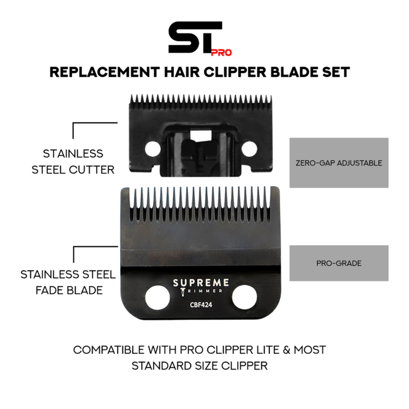 Supreme trimmer hair clipper black replacement blade 