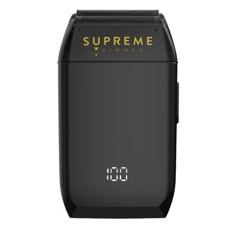 Black trimmer with 'Supreme' branding on a white background