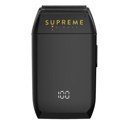 Black trimmer with 'Supreme' branding on a white background