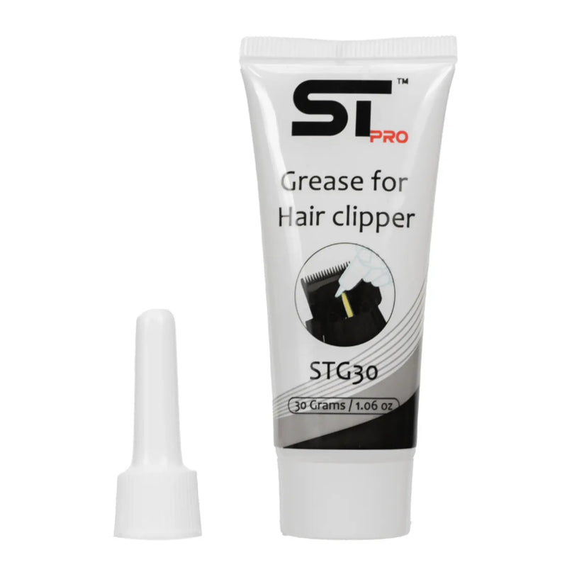Tube of ST Pro Grease for Hair Clipper on a white background