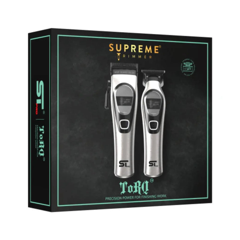 Supreme Trimmer ToRQ hair trimmer set packaging on a white background