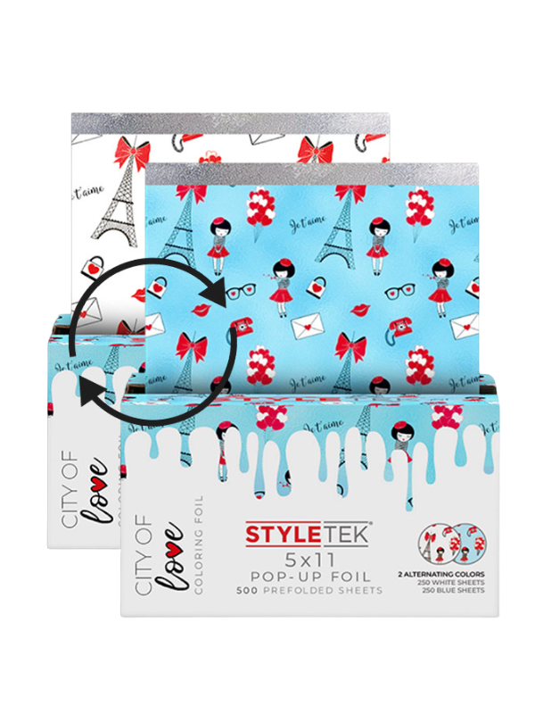 StyleTek City of Love 5" x 11" 500 Heavy Embossed Sheets
