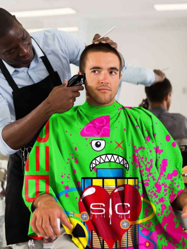 Stylecraft Radioactive Green Barber & Stylist Cape