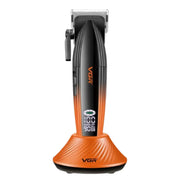 Orange and black VGR hair clipper on a white background