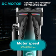 VGR DC Motor ceramic and metallurgic blade on a black background