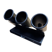 A three piece clipper holder assembly with a rectangular mounting base, shown on a plain white background.