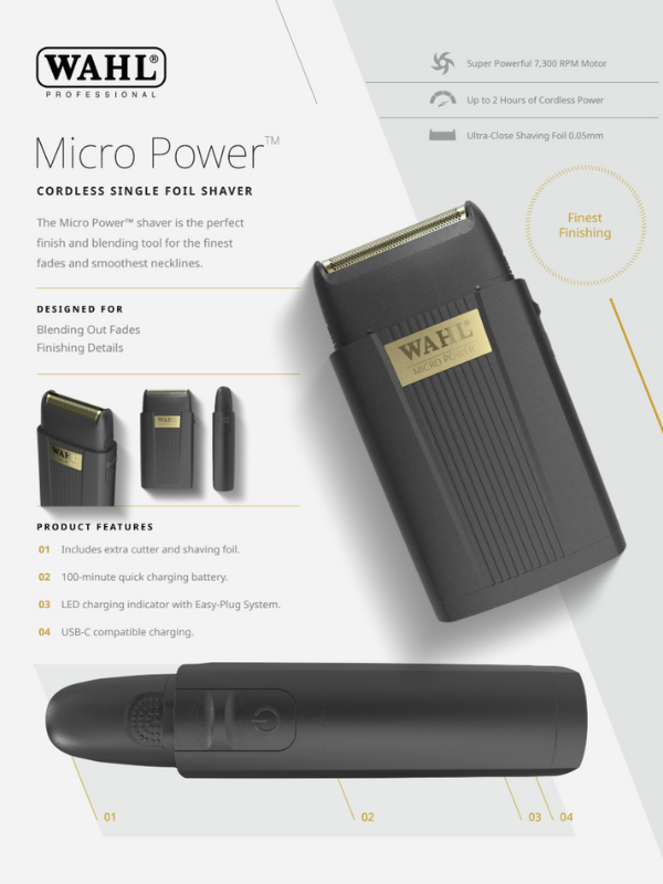 Wahl Micro Power Single Foil Shaver #3027017