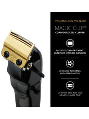 Wahl 5 Star Black Cordless Magic Clip Clipper: Powerful Titanium Wahl 5 Star Black Cordless Magic Clip Clipper: Powerful Titanium