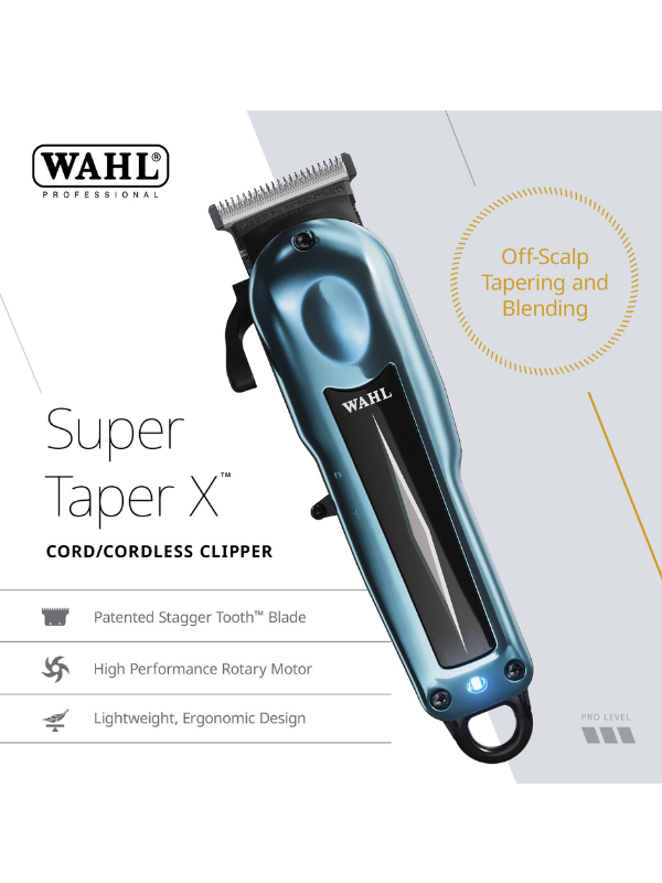 Wahl Super Taper X Cordless Clipper Informational