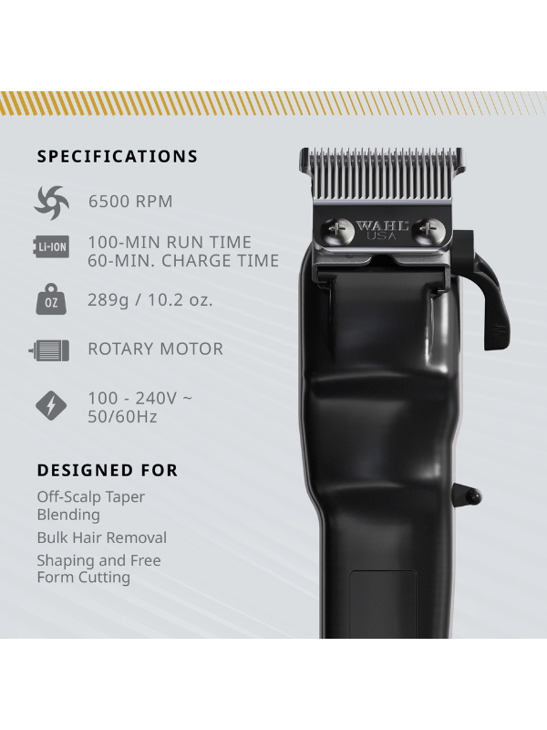 Wahl Super Taper X Cordless Clipper Specs