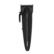 A black XSTRIM cordless hair clipper shown vertically against a plain white background.