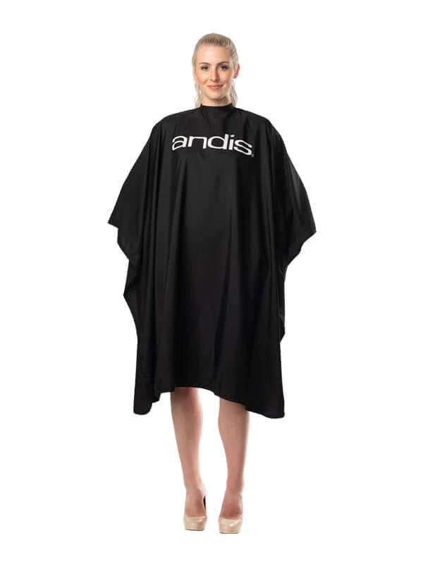 andis barber cape black