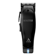 Black Andis hair clipper on a white background