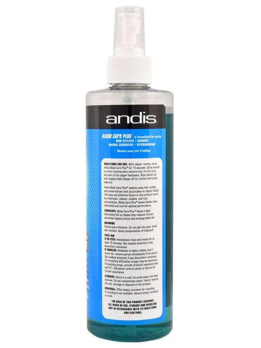 andis blade care plus for clippers 16oz