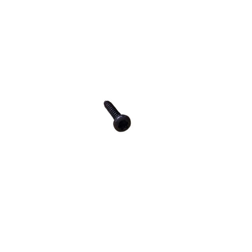 A single small black screw shown on a plain white background.