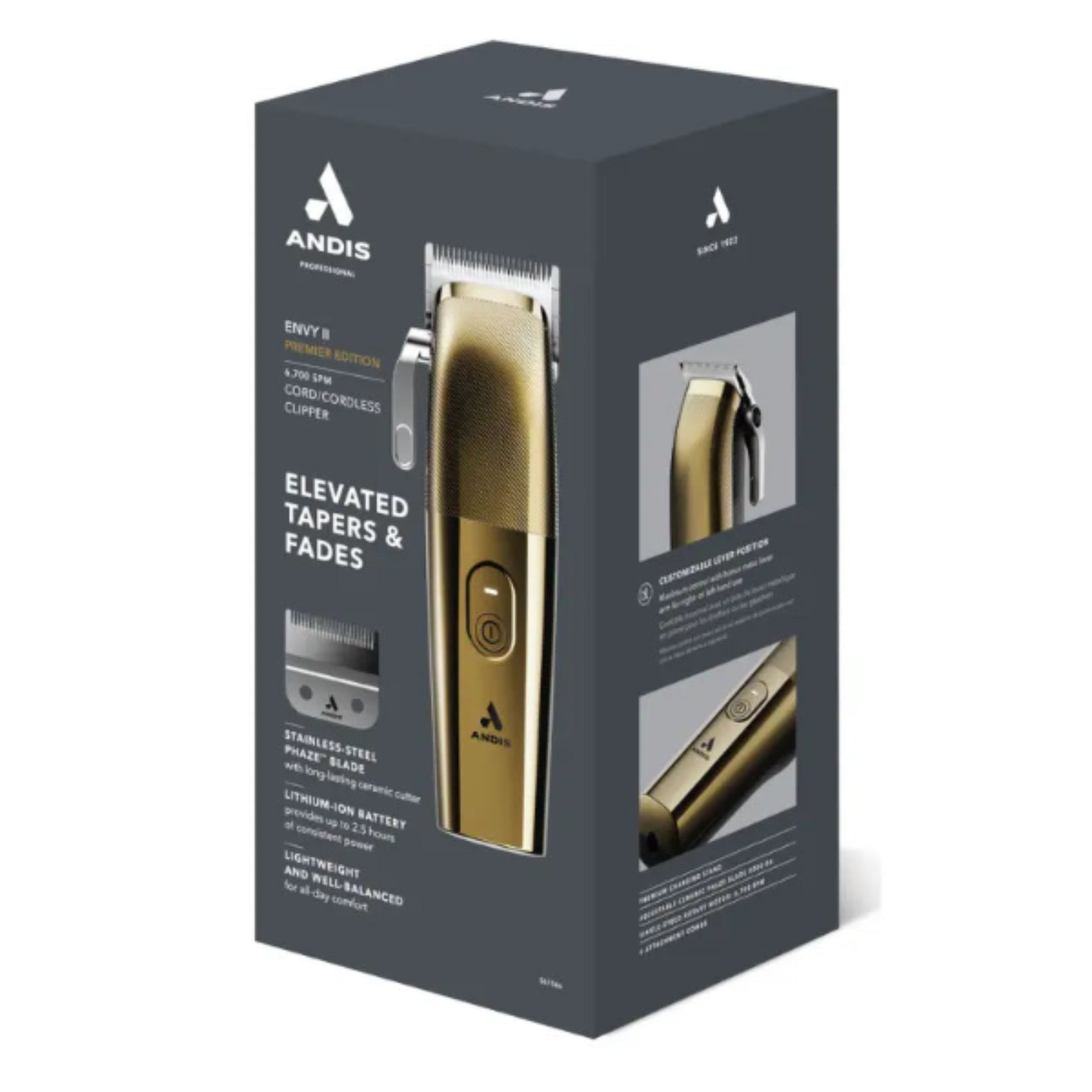 Andis Envy II クリッパー　コードレス　バリカン　リチウムイオン Andis Premier Edition Envy II Clipper #561566 — Vip Barber Supply