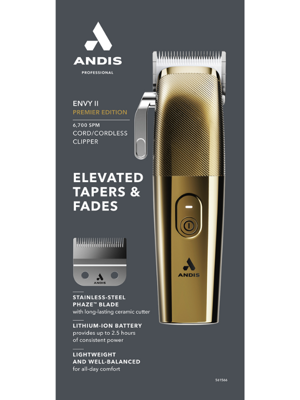 Andis Premier Edition Envy II Clipper #561566 — Vip Barber Supply