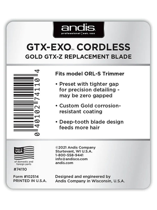 andis gtx exo gold replacement blade