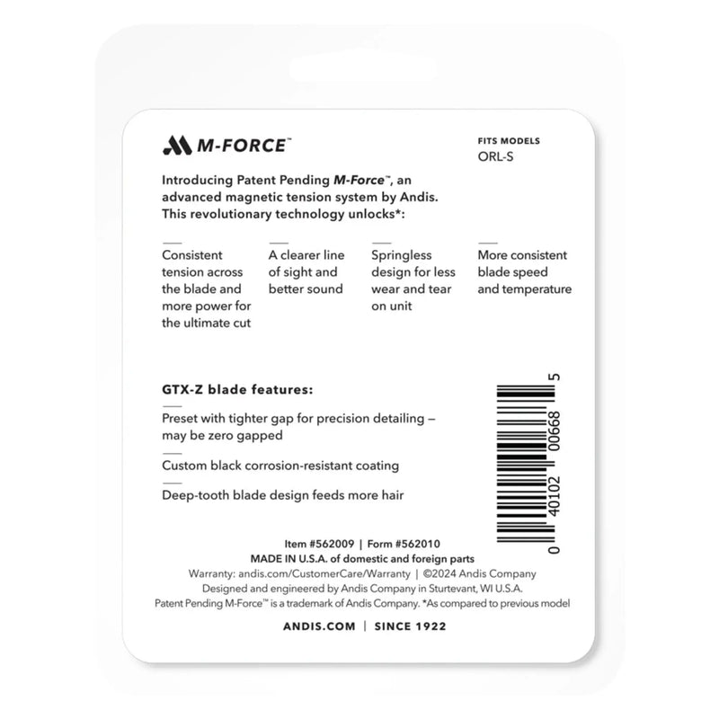 Andis GTX-EXO Replacement Blade M-Force - Black