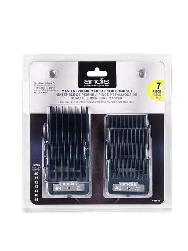 andis master premium metal clip comb set
