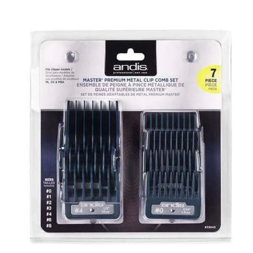 andis master premium metal clip comb set
