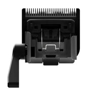 Black hair trimmer head on a white background