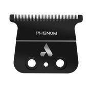 Black grooming comb with 'PHENOM' branding on a white background