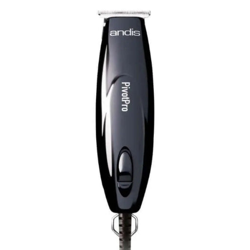 Andis Pivot Pro electric hair clippers in black with white branding, shown against a plain white background.