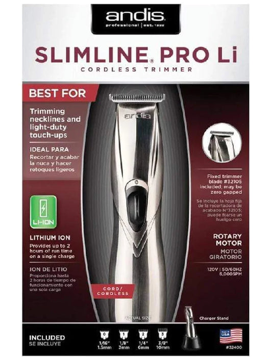 Andis Slimline Pro Li Cordless Trimmer - Efficient & Ergonomic Andis Slimline Pro Li Cordless Trimmer - Efficient & Ergonomic