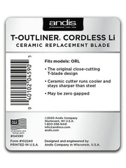 andis t outliner cordless li ceramic replacement blade 