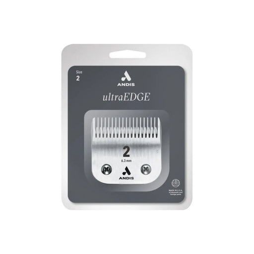 Andis ultraEDGE hair clipper blade packaging on a white background