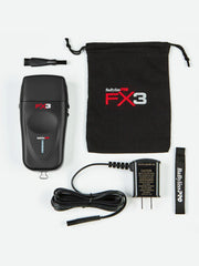 babyliss pro fx3 black double foil cordless shaver