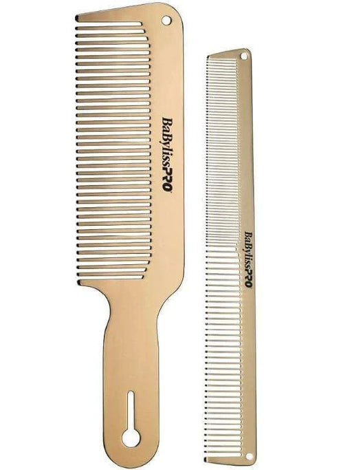 babylisspro barberology gold metal comb set