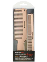babylisspro barberology rosegold metal comb set