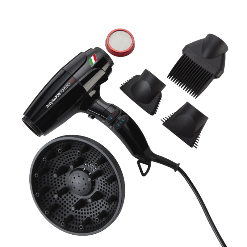 Secador BaBylissPRO Black Rapido 2.0 #BRAP2
