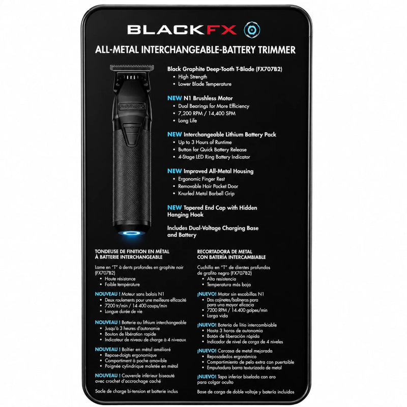 BaBylissPRO FXONE BLACKFX Recortadora #FX799MB