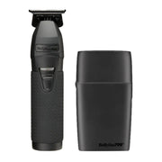 Black BaByliss Pro grooming tool with carrying case on a white background